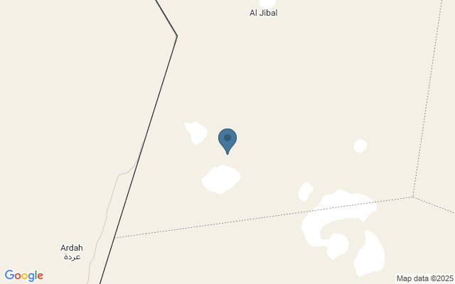 Kaart met locatie Wahiba Sands